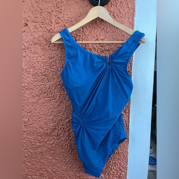 Amoressa Miraclesuit U Turn Uhura One Piece Swimsuit Blue Size 8 - Picture 1 of 13